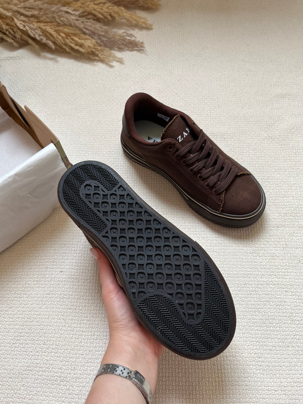 کتونی زارا قهوهای زنانه | ZARA